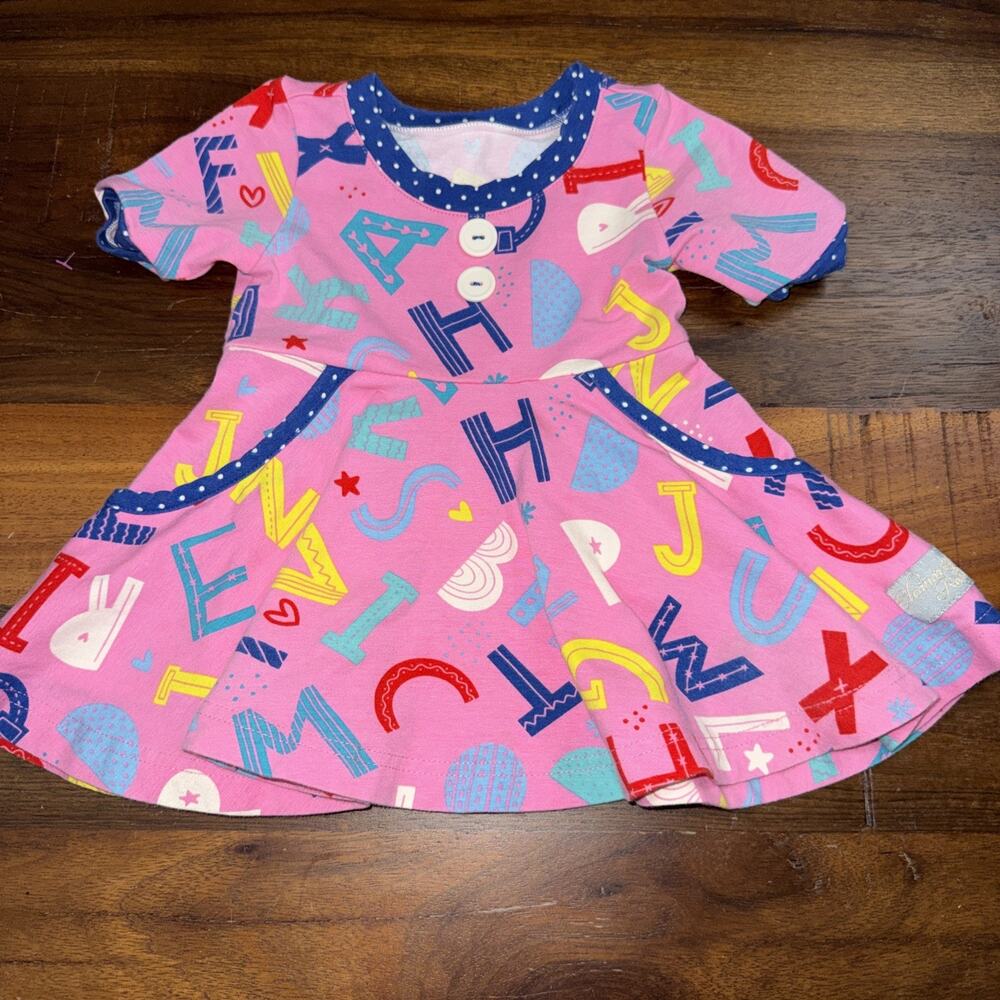 Eleanor Rose Alphabet School Dress Size 12 Months